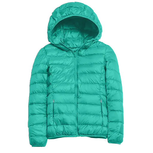 Couture Tee Company SC Packable Lightweight Puffer Jacket-Turquoise SCPJ54