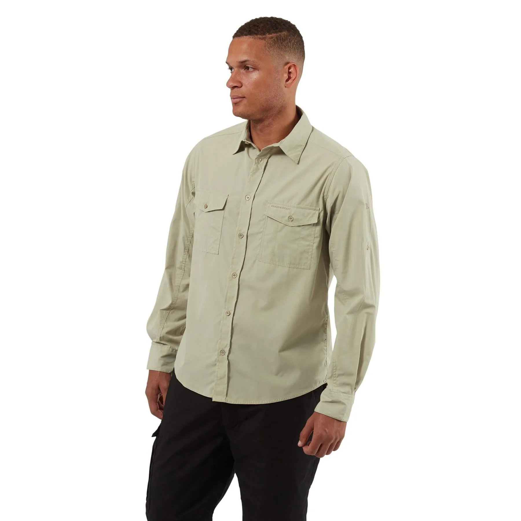 Craghoppers Mens New Kiwi Long Sleeved Shirt Walking Nosi Defence Travel