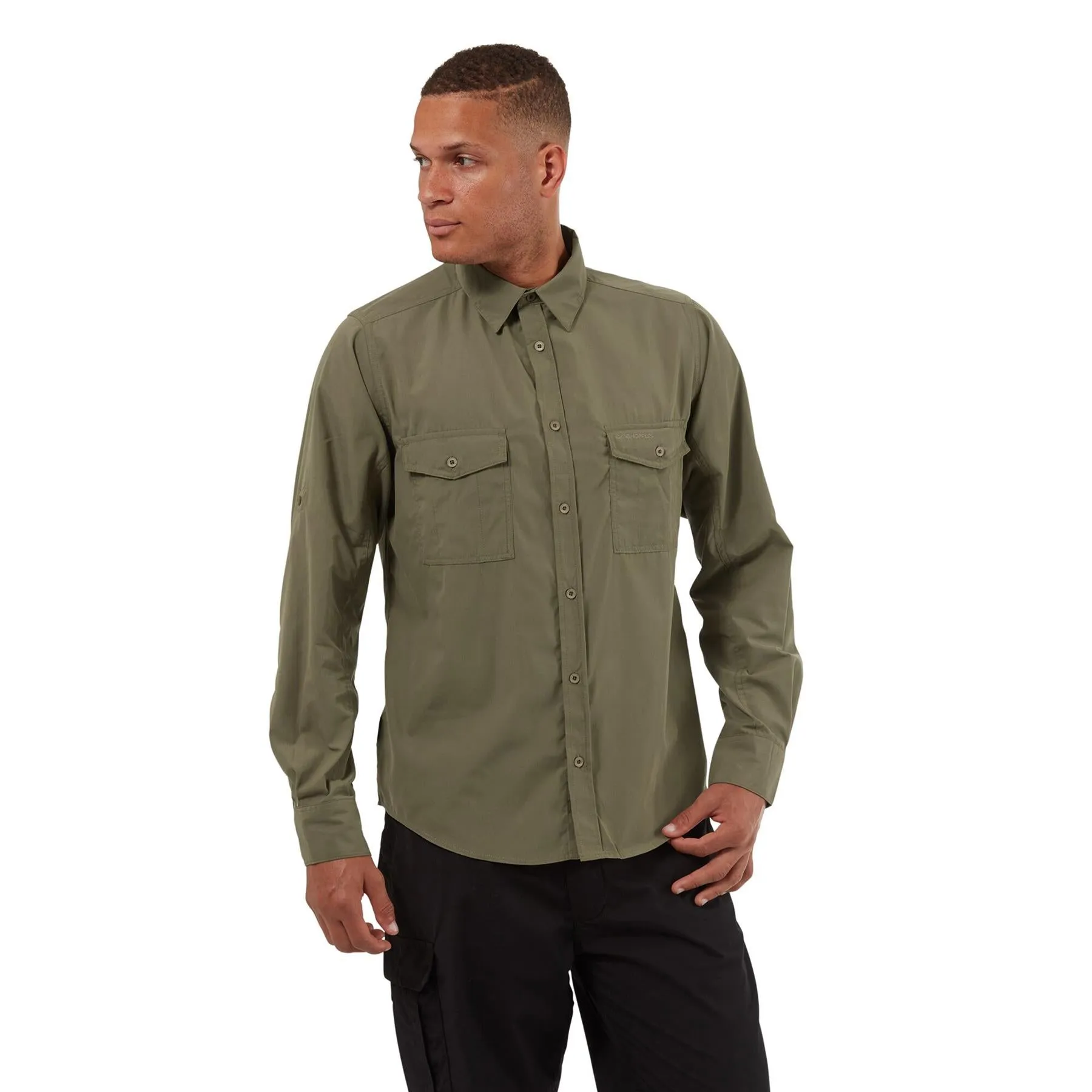 Craghoppers Mens New Kiwi Long Sleeved Shirt Walking Nosi Defence Travel