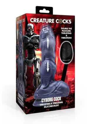 Creature Cock Thrusting and Vibrating Rechargeable Silicone Dildo