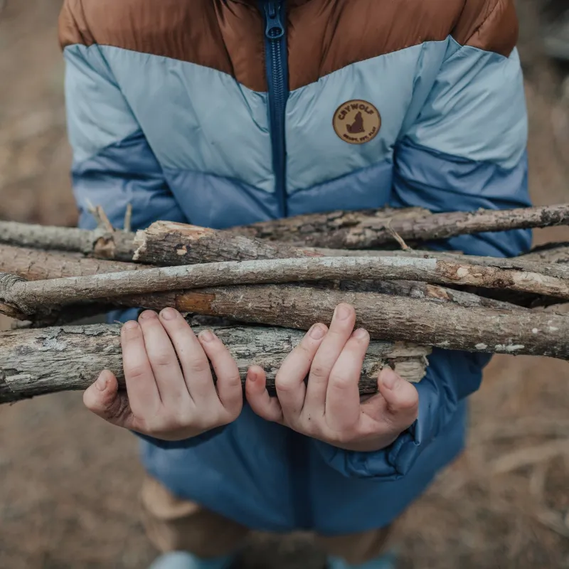 Crywolf Eco Puffer Jacket - Indigo