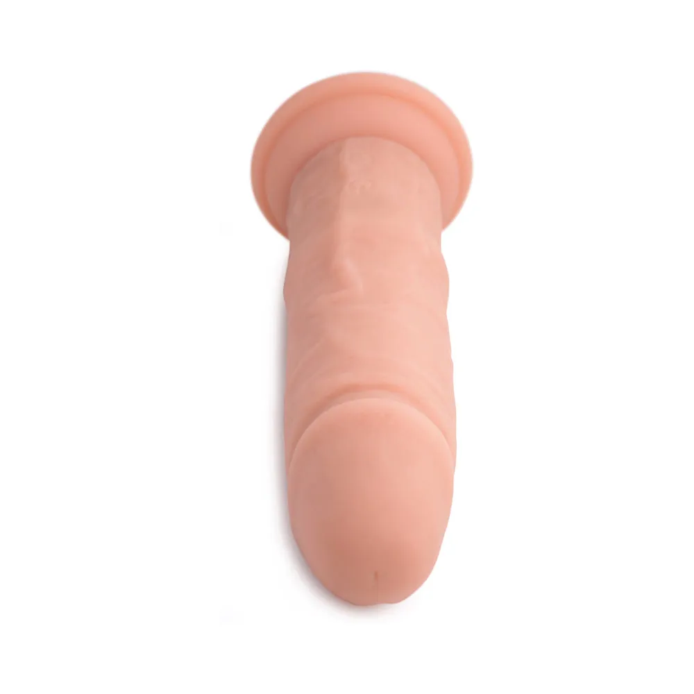 Curve Toys Big Shot 7 in. Vibrating Silicone Dildo with Suction Cup Light