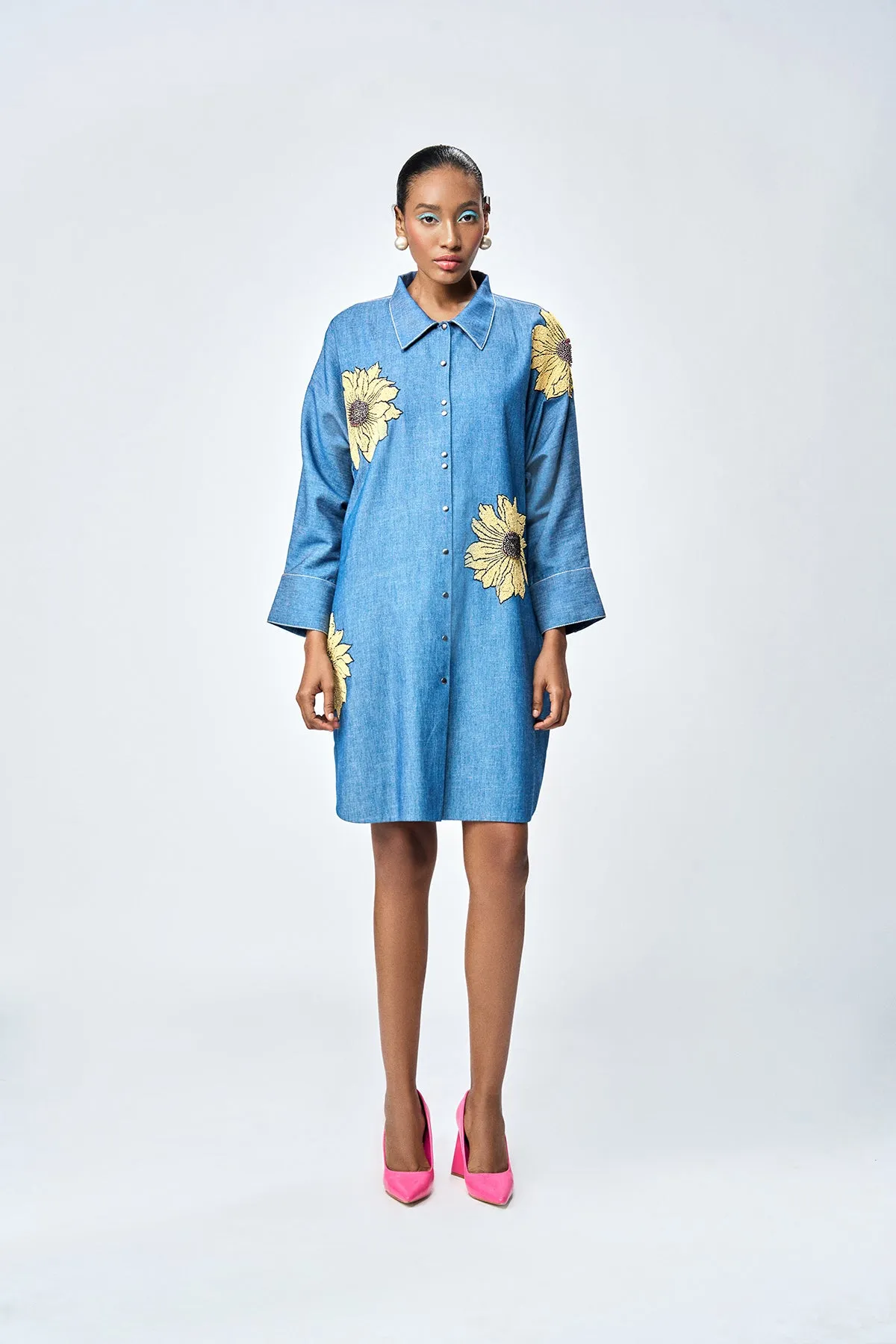 DAISY OVERSIZED SHIRT DRESS