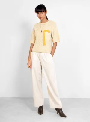 Darien Knit T-Shirt Corn Yellow