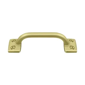 Deltana WP026, Window/Utility Pull, 4" Overall, Solid Brass