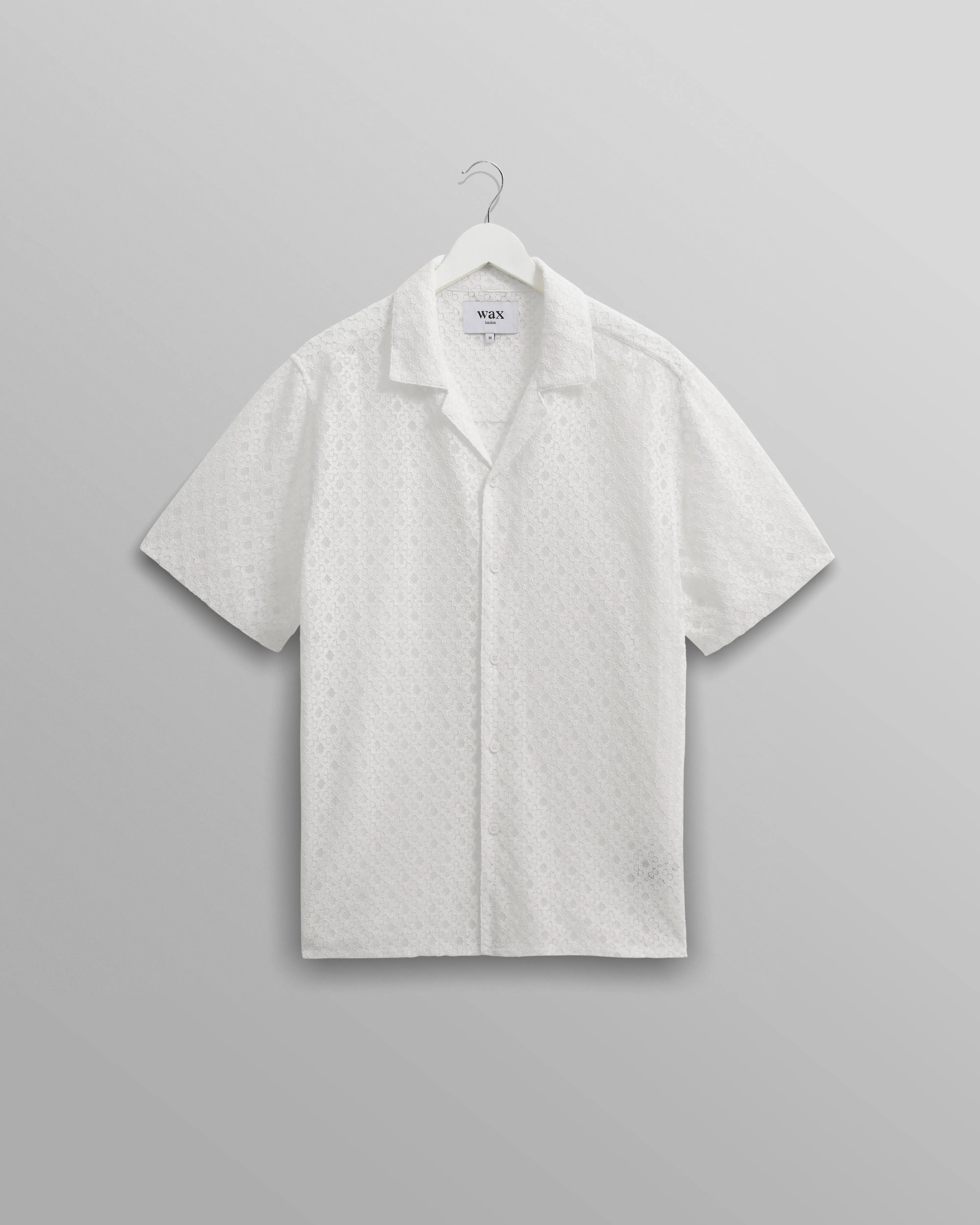 Didcot Shirt White Corded Lace