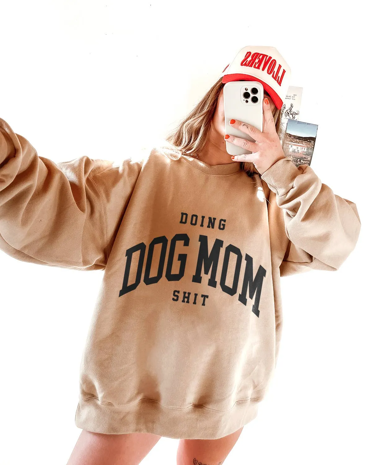 Doing Dog Mom Shit Crew Sweatshirt