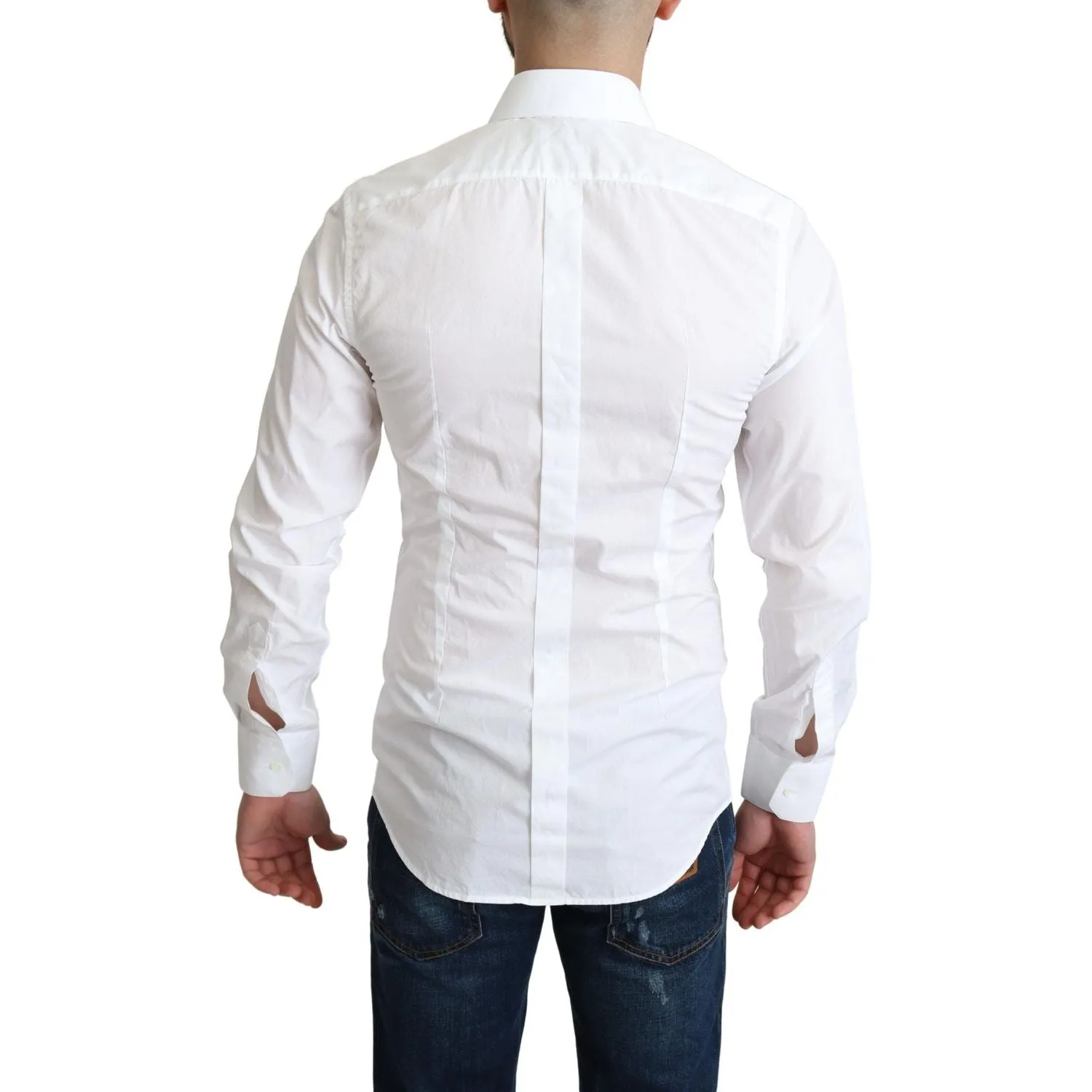 Dolce & Gabbana Elegant White Cotton Dress Shirt