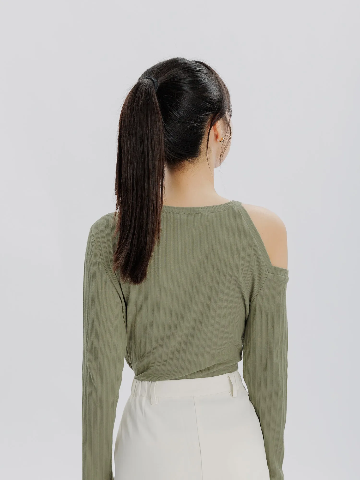 Echo Cold Shoulder Knit Top