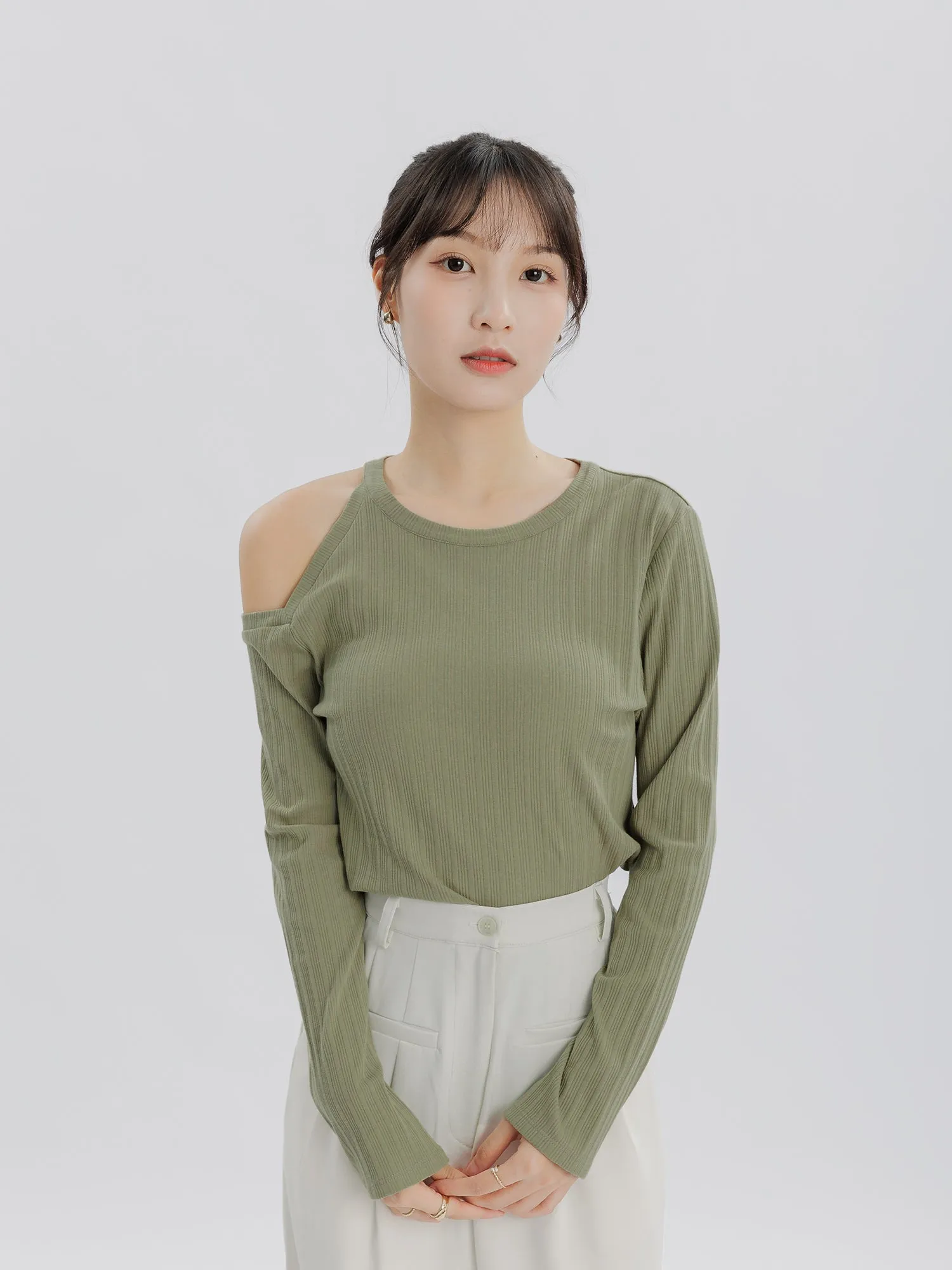 Echo Cold Shoulder Knit Top