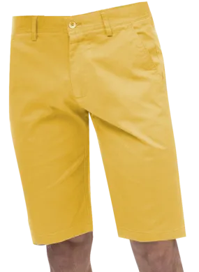 EJ Samuel Yellow Chino Short Pants CHS01