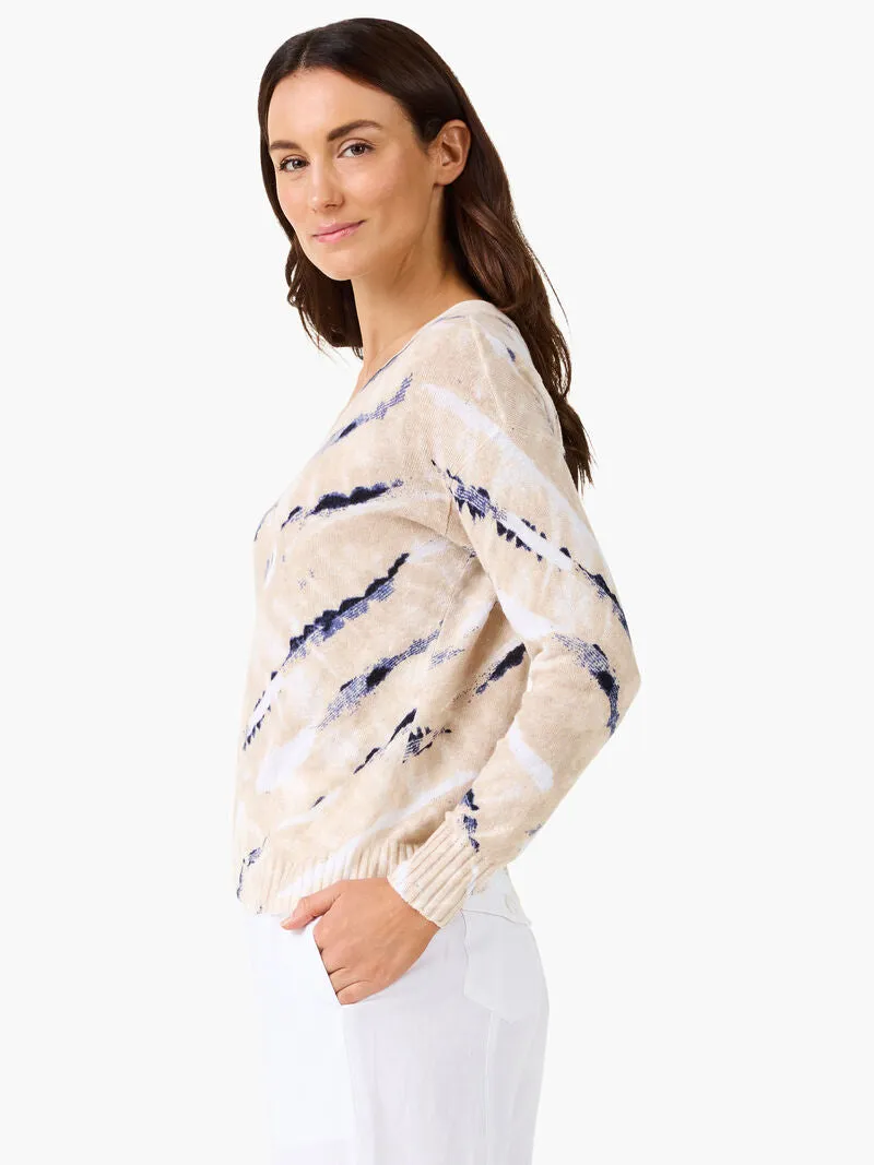 FINAL SALE NIC ZOE M241104 Neutral Moves Sweater