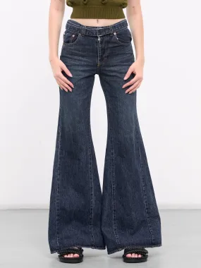 Flared Jeans (24-07290-401-BLUE)