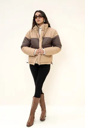 Frostline puffer jacket tan