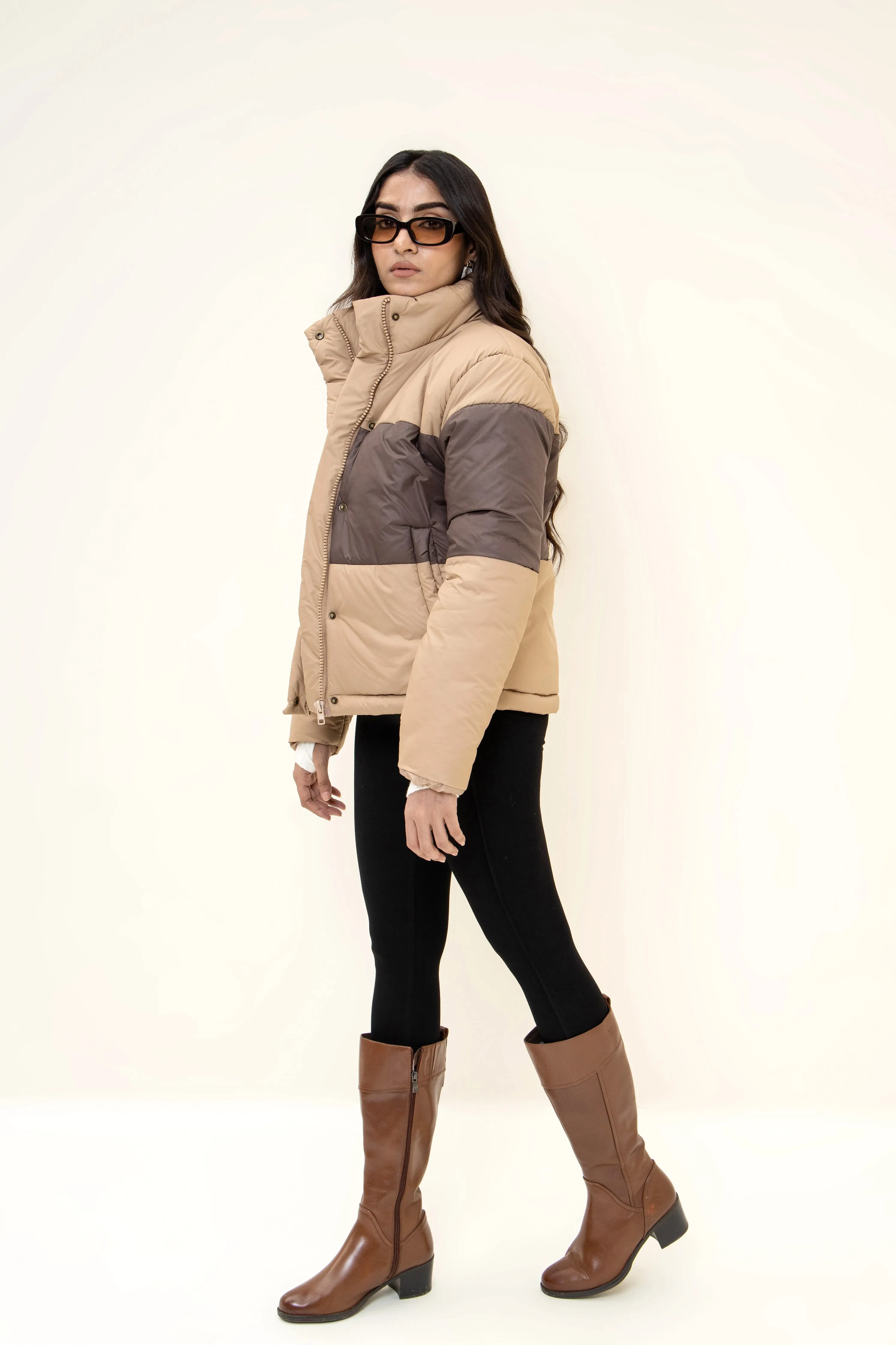 Frostline puffer jacket tan