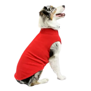 Gooby Stretch Fleece Dog Vest Red