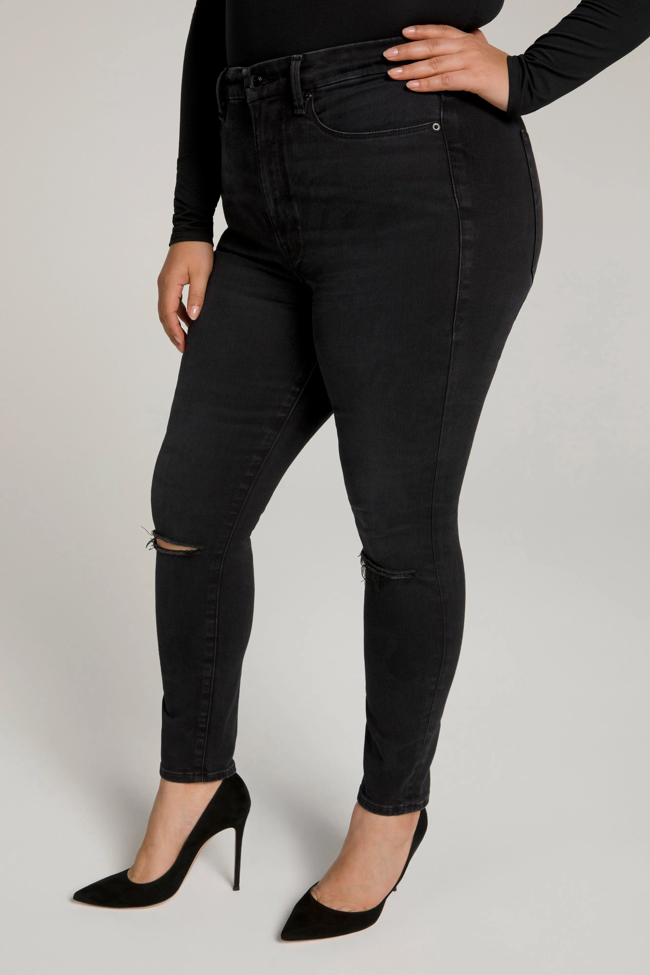 GOOD WAIST CROP | BLACK111