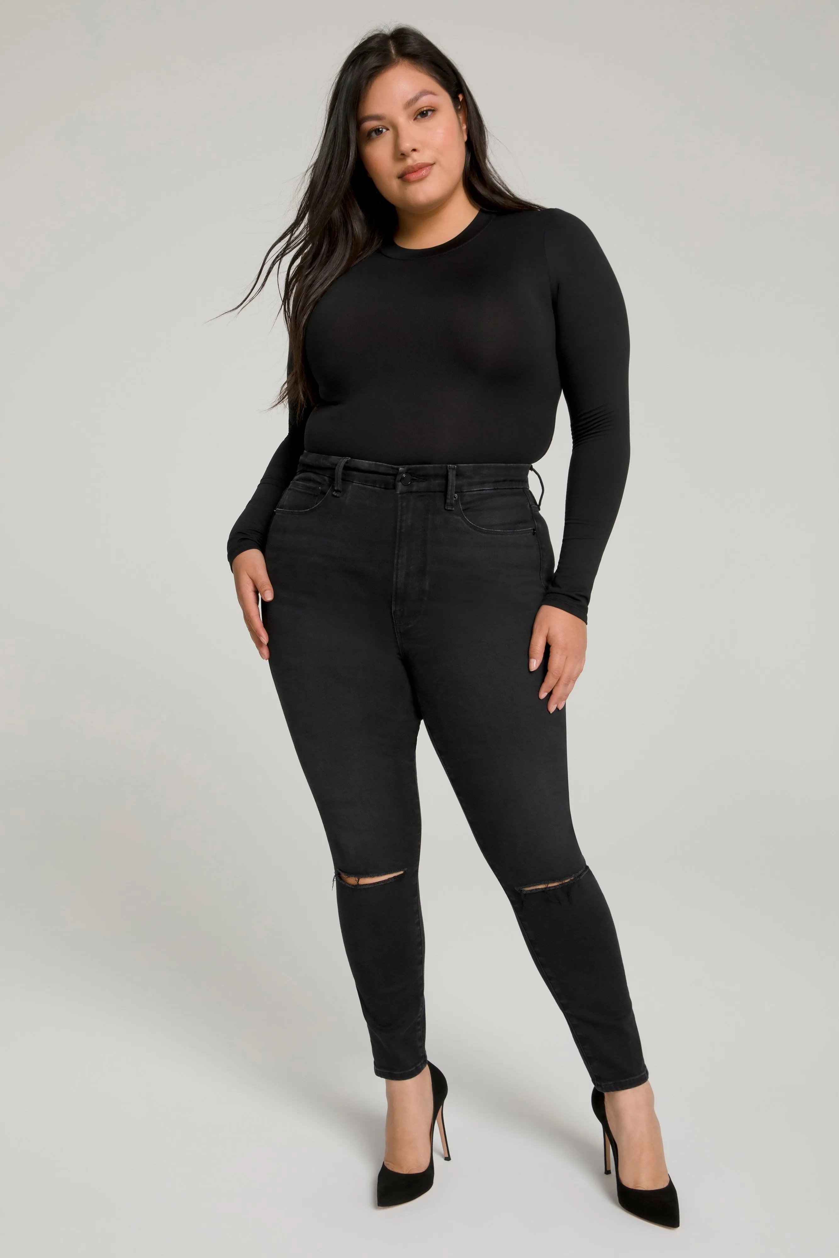 GOOD WAIST CROP | BLACK111