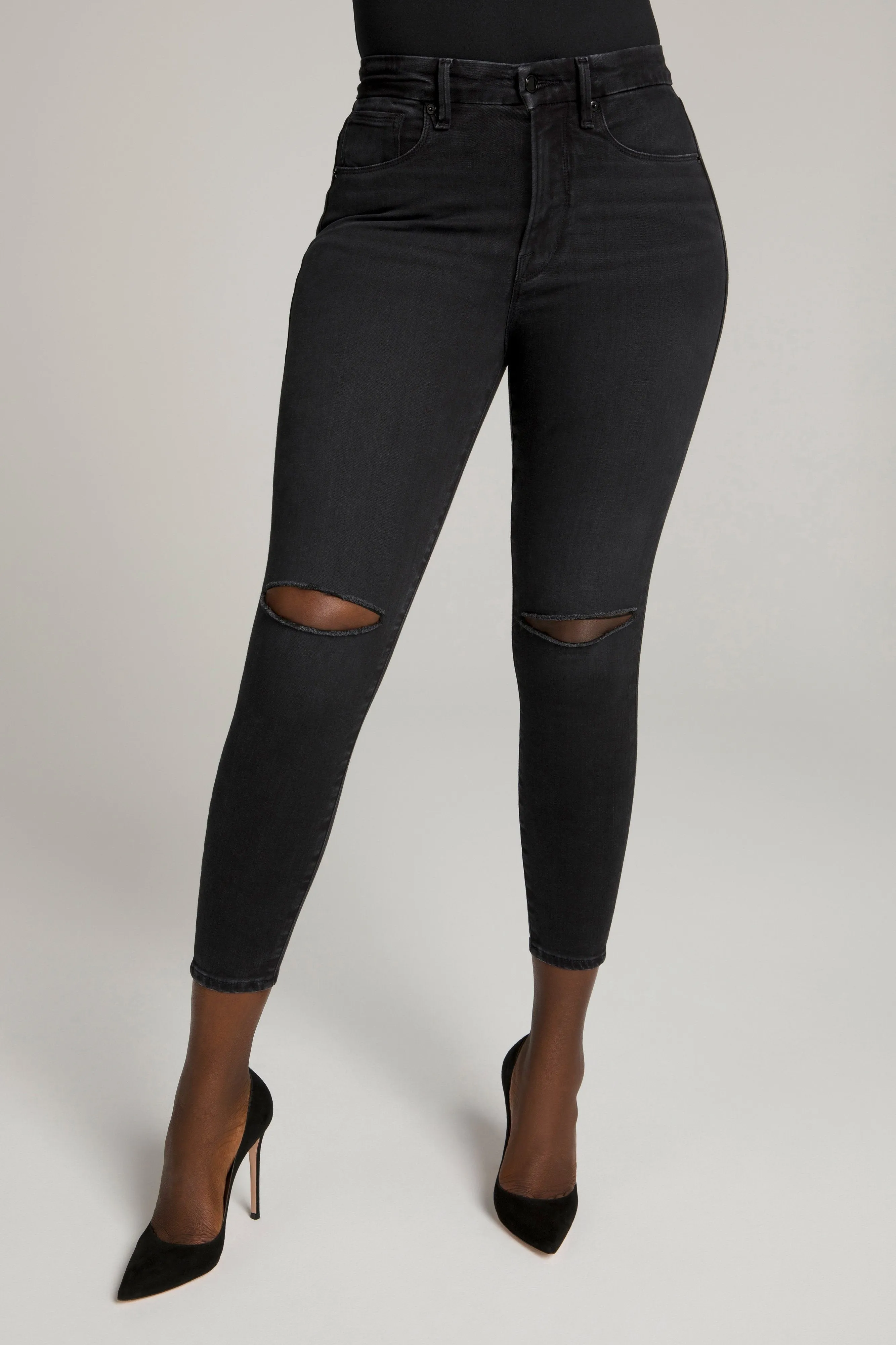 GOOD WAIST CROP | BLACK111