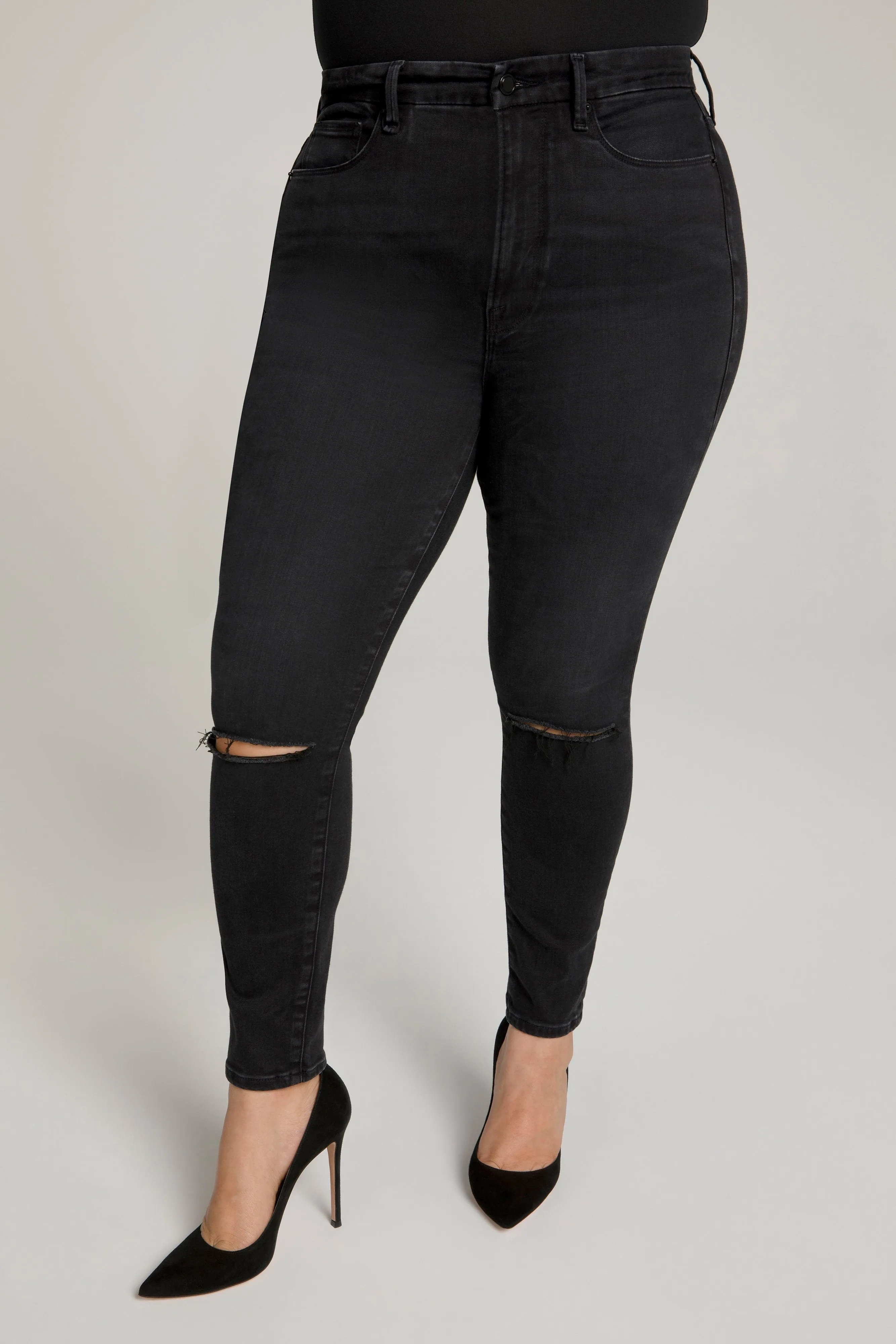 GOOD WAIST CROP | BLACK111