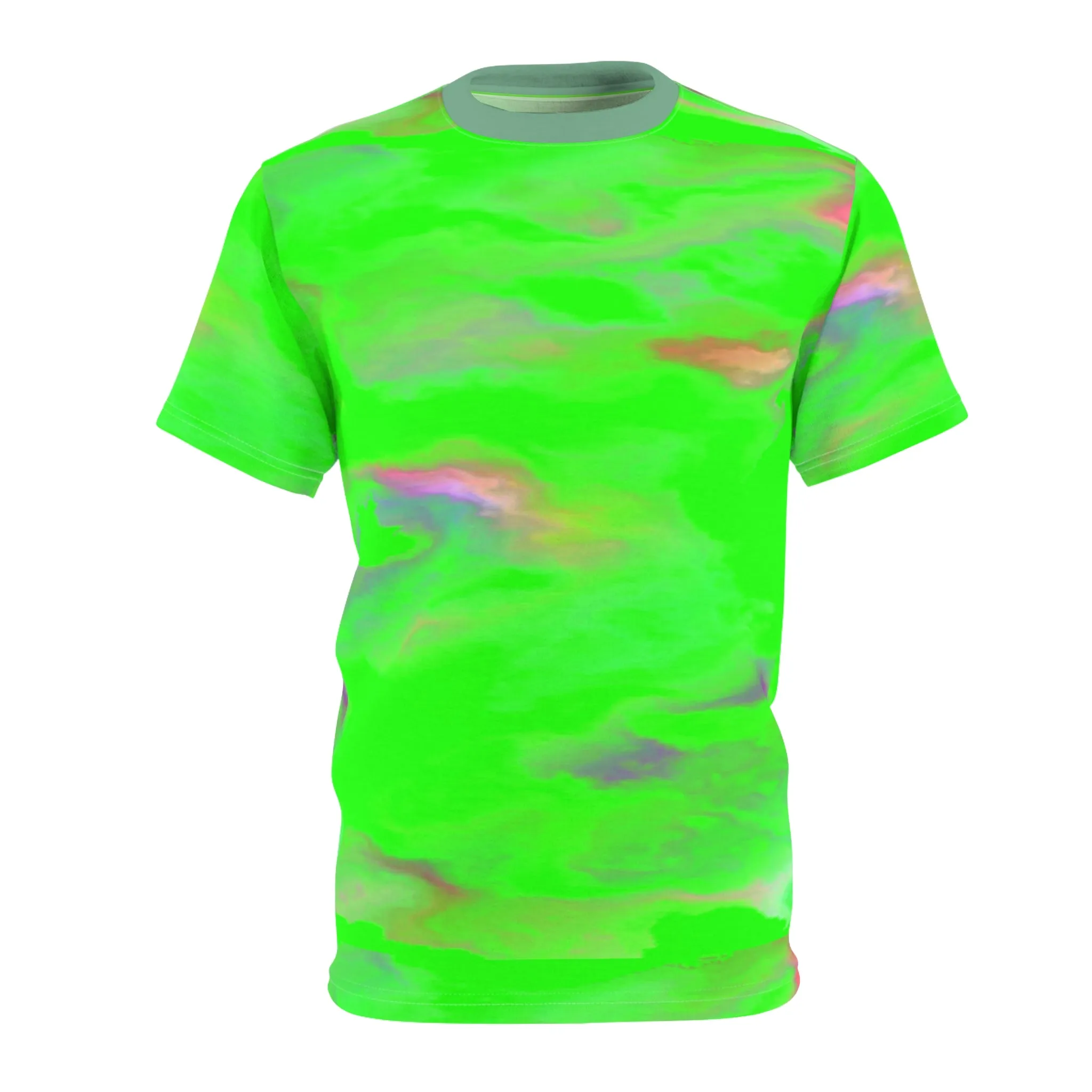 Green Marble Unisex Tee (AOP)