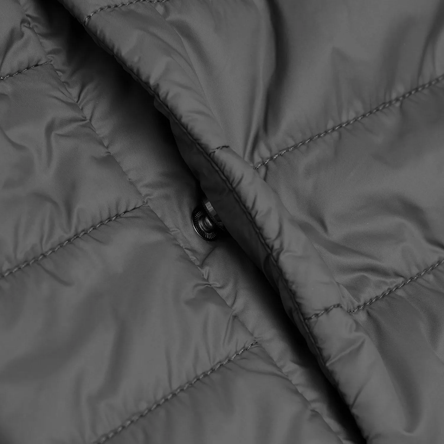 Gun Metal Quilted Puffer Jacket