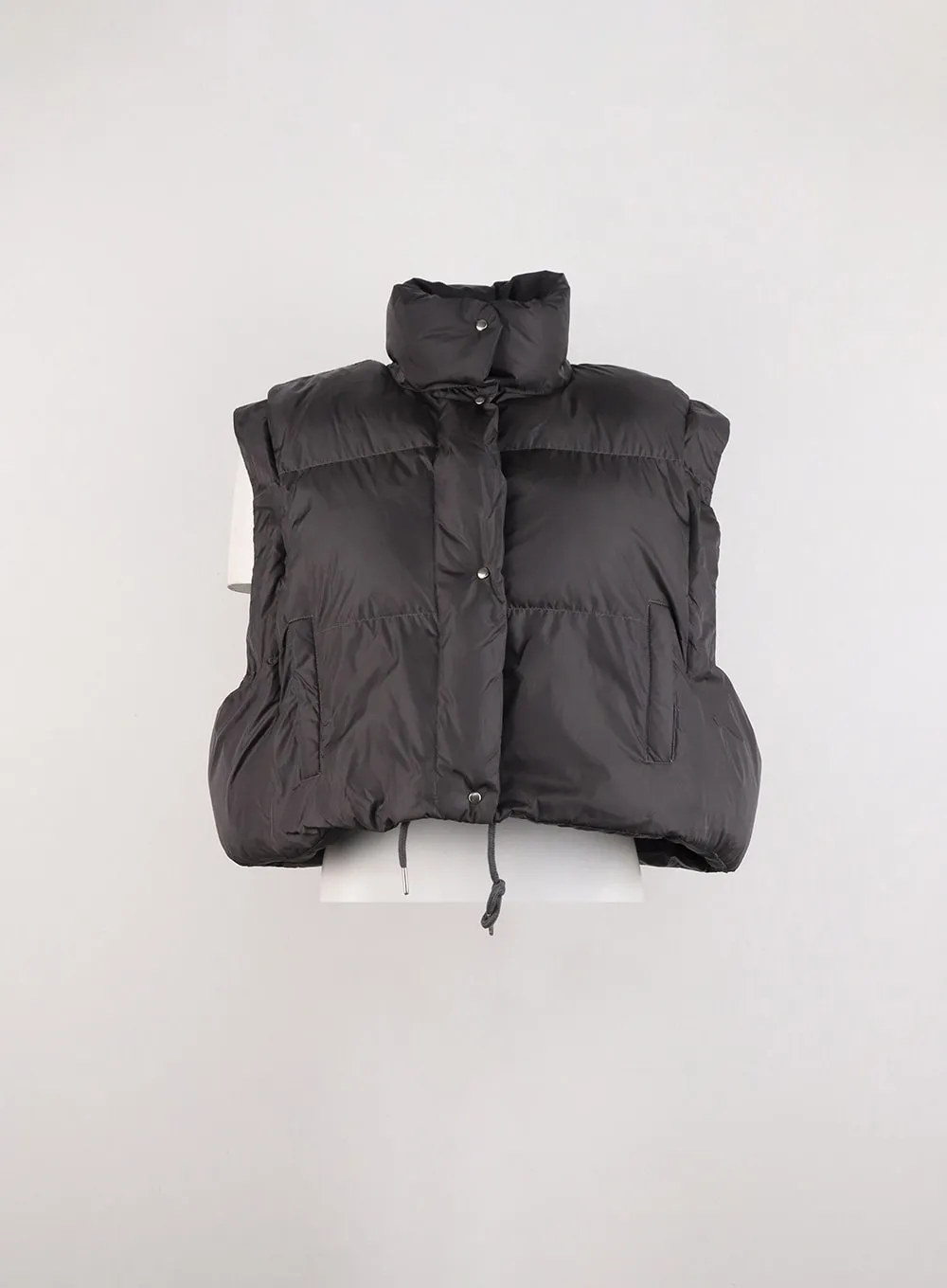 High Collar Crop Puffer Jacket ID306