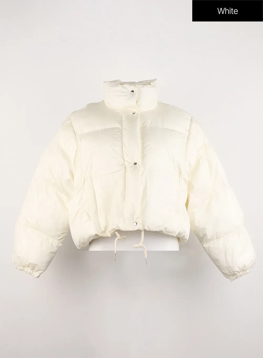 High Collar Crop Puffer Jacket ID306