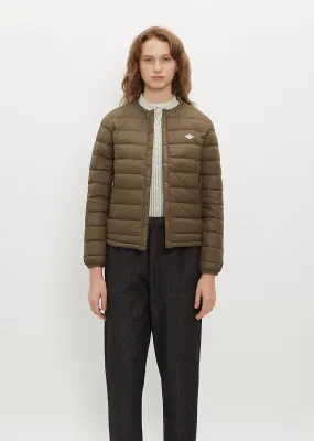 Inner Down Crewneck Jacket — Olive