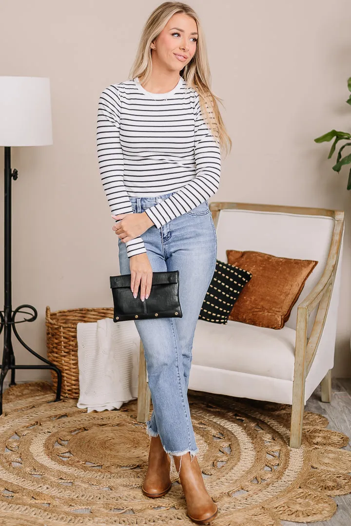 Inspire Me Striped Knit Top