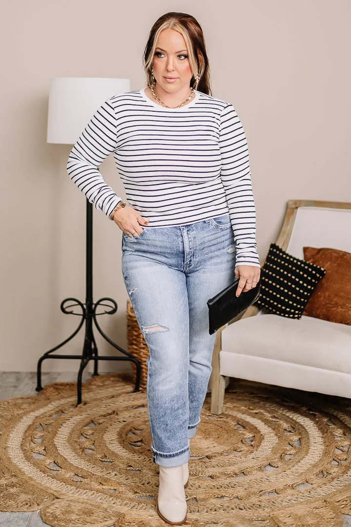 Inspire Me Striped Knit Top