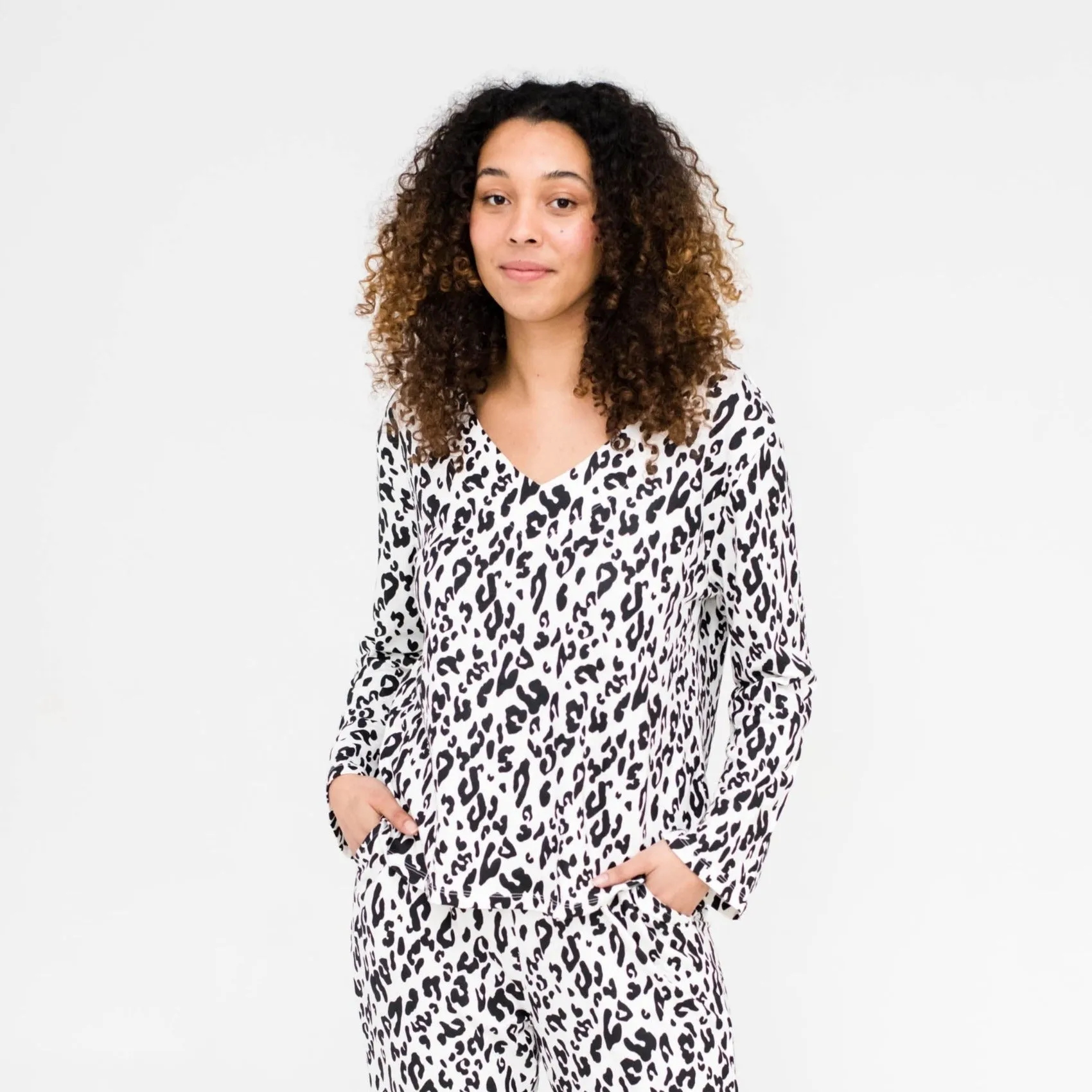 Jamie Leopard Print Sleep Shirt | Ivory