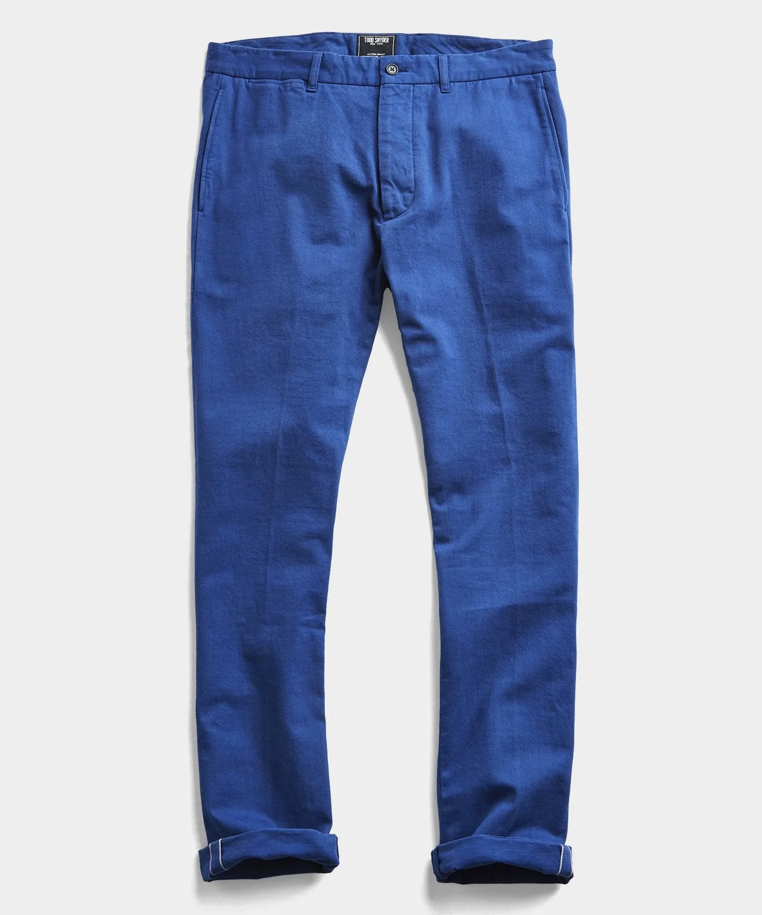 Japanese Garment Dyed Chino in French Blue