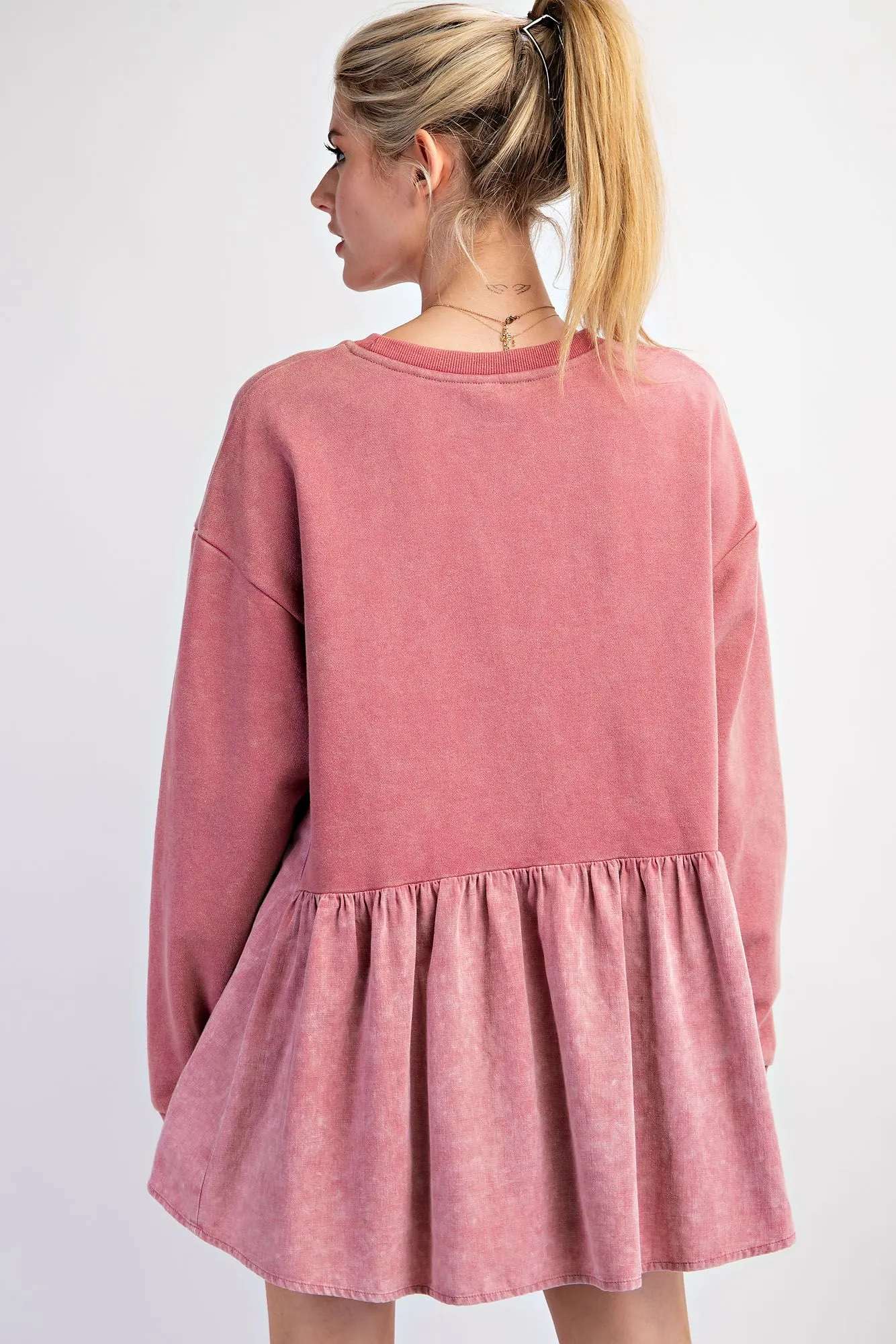 Jasmine Babydoll Pullover - Mauve