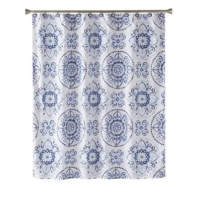 Kali Shower Curtain Blue - Saturday Knight Ltd.