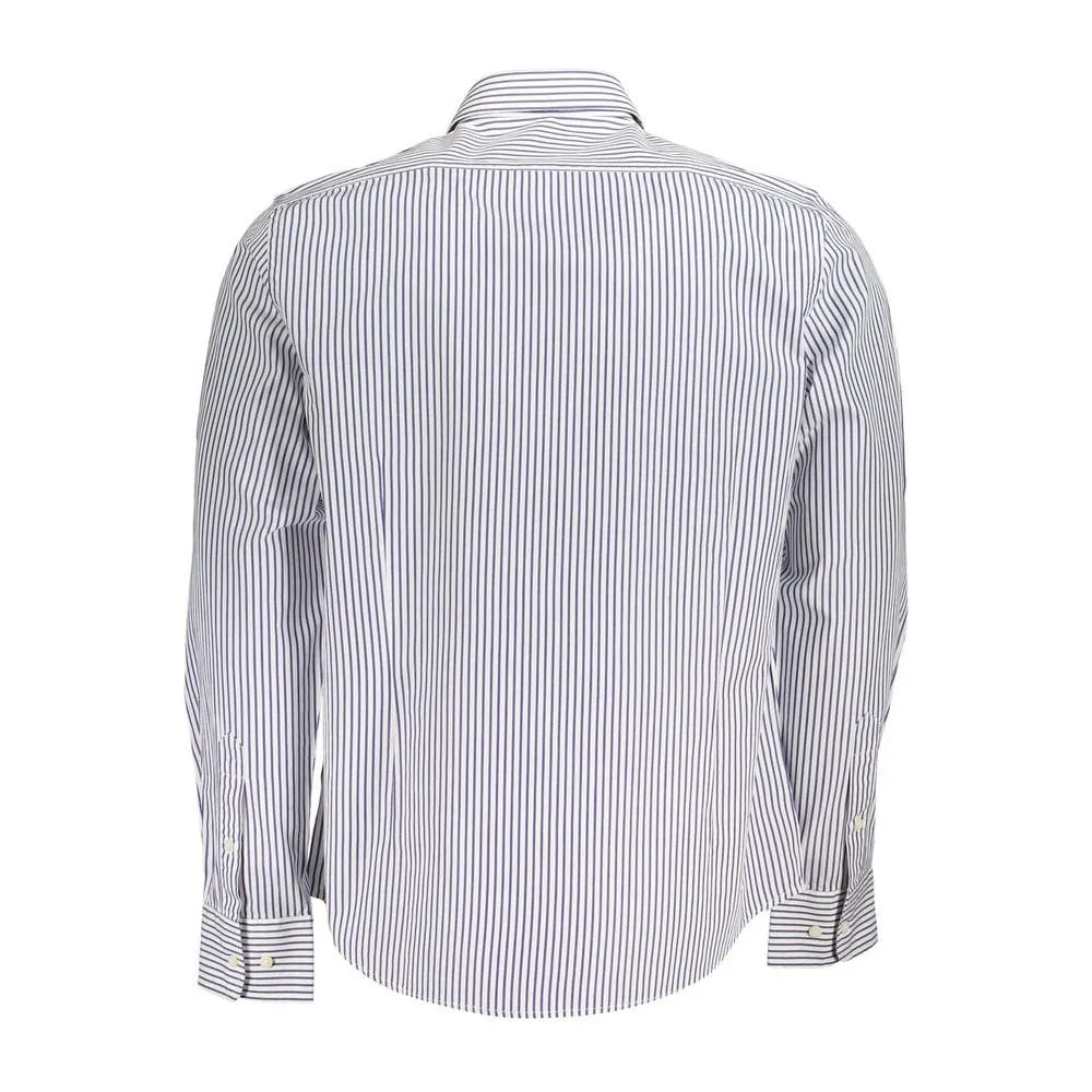 La Martina Elegant Long-Sleeved Striped Shirt for Men