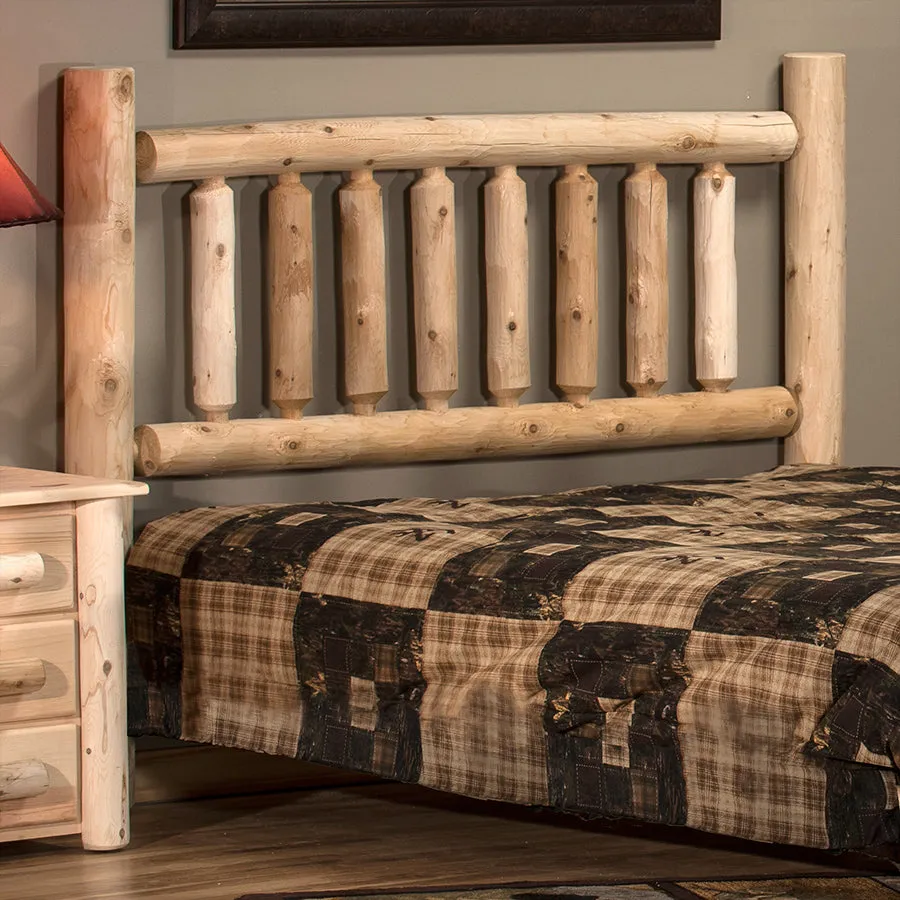 Lakeland Mills Cedar Log Double Headboard ONLY