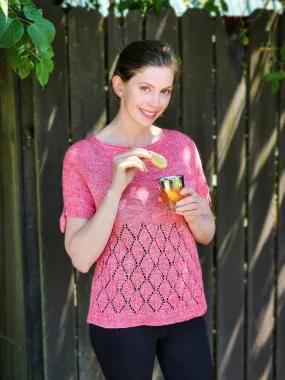 LEMON SPRITZ TEE KIT - OLIVE KNITS 4 DAY KAL 2023