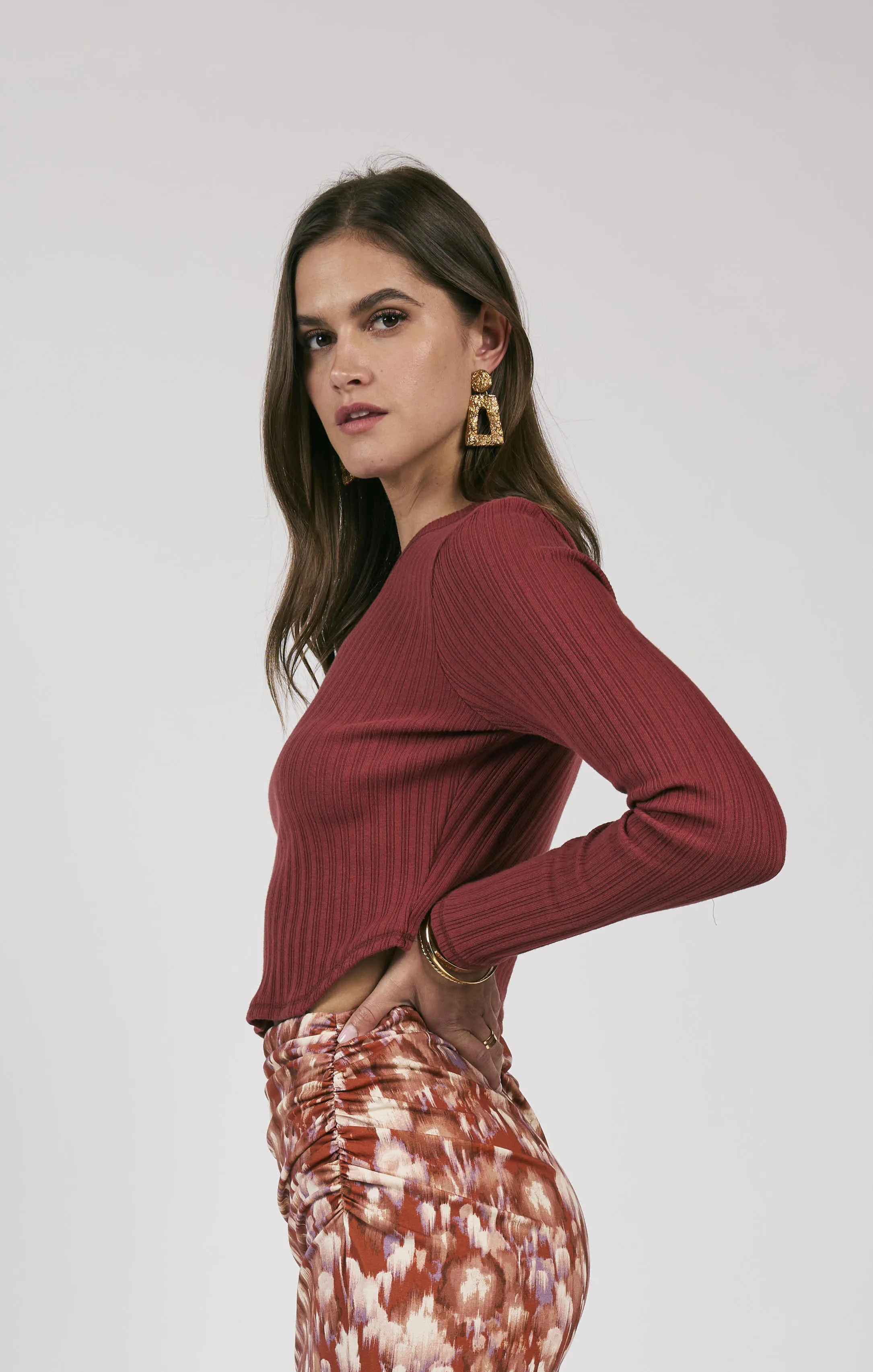 Less Is More Rib Knit - Spice