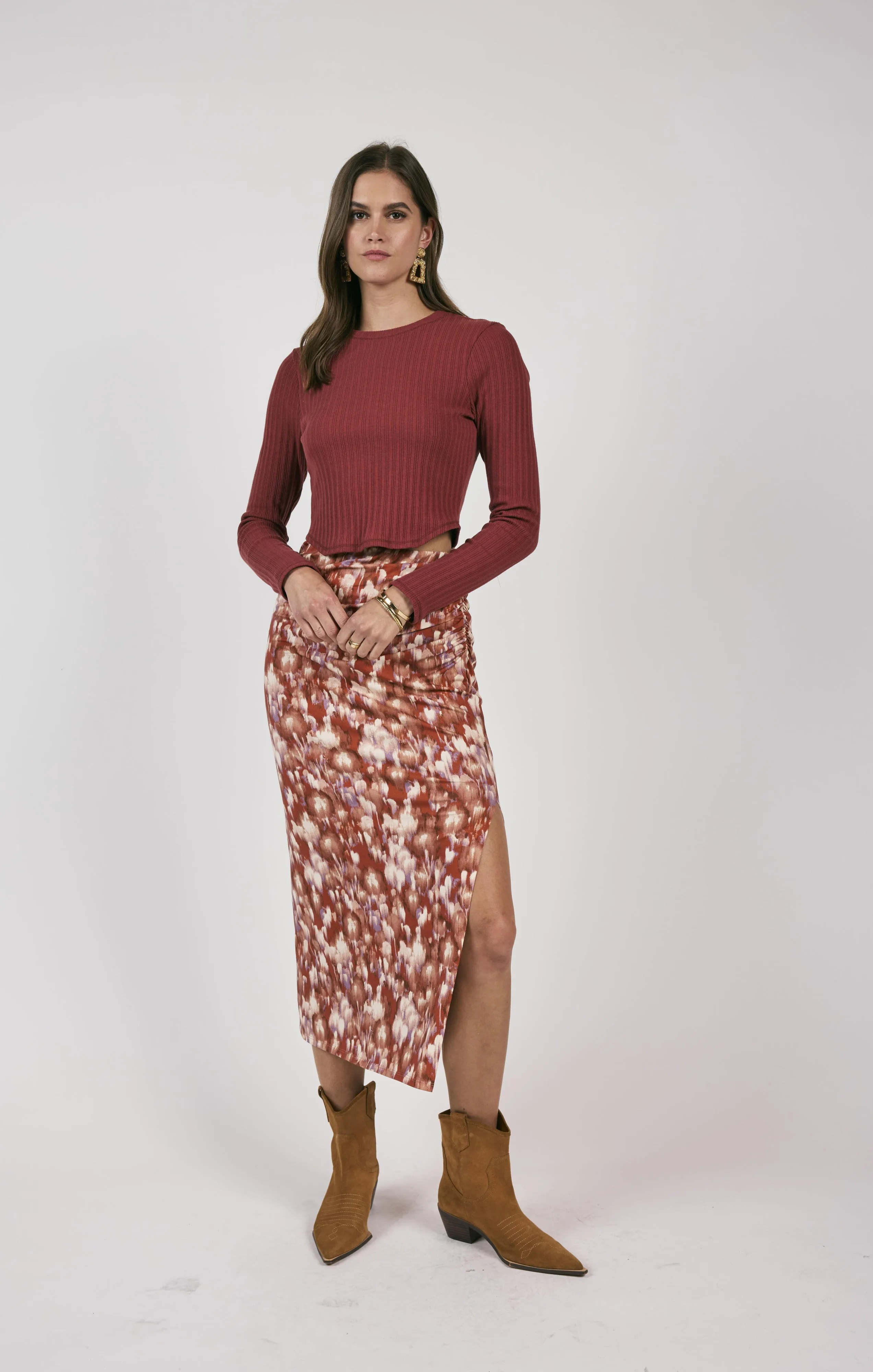 Less Is More Rib Knit - Spice