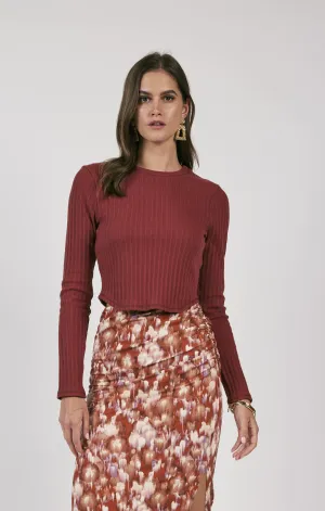 Less Is More Rib Knit - Spice