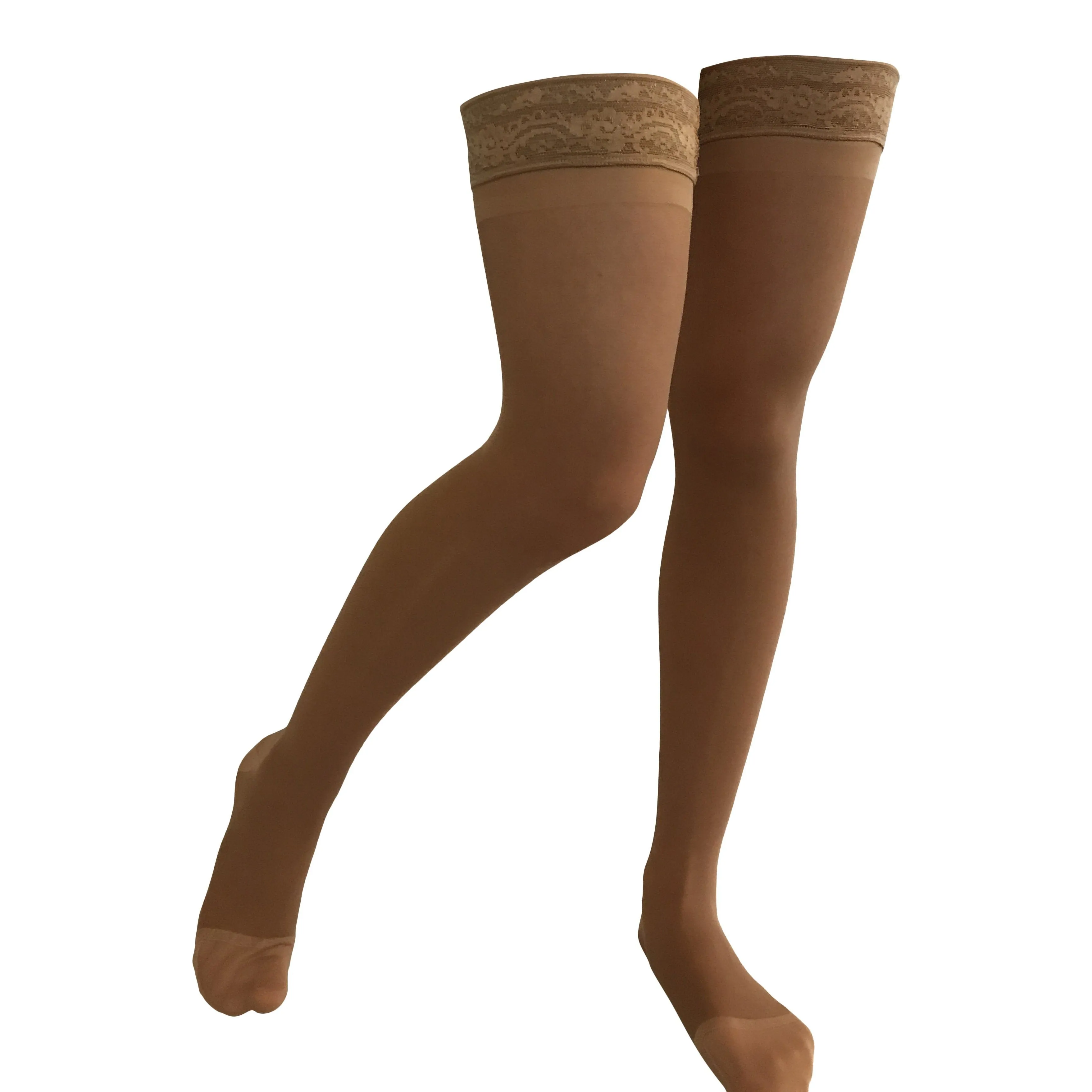 Levaire Sheer Thigh High Support Stockings, 15-20 mmHg