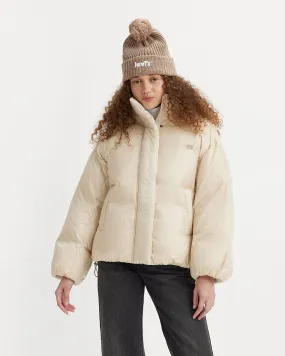 Levi's® Womens Pillow Bubble Shorty Puffer Jacket - Almond Milk