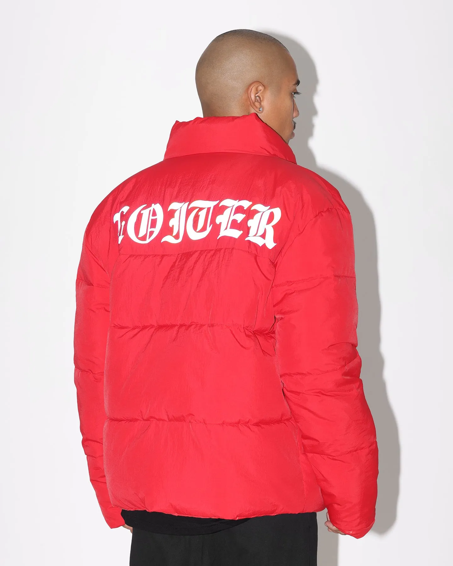 Loiter Certified Reversible Puffer Jacket Red