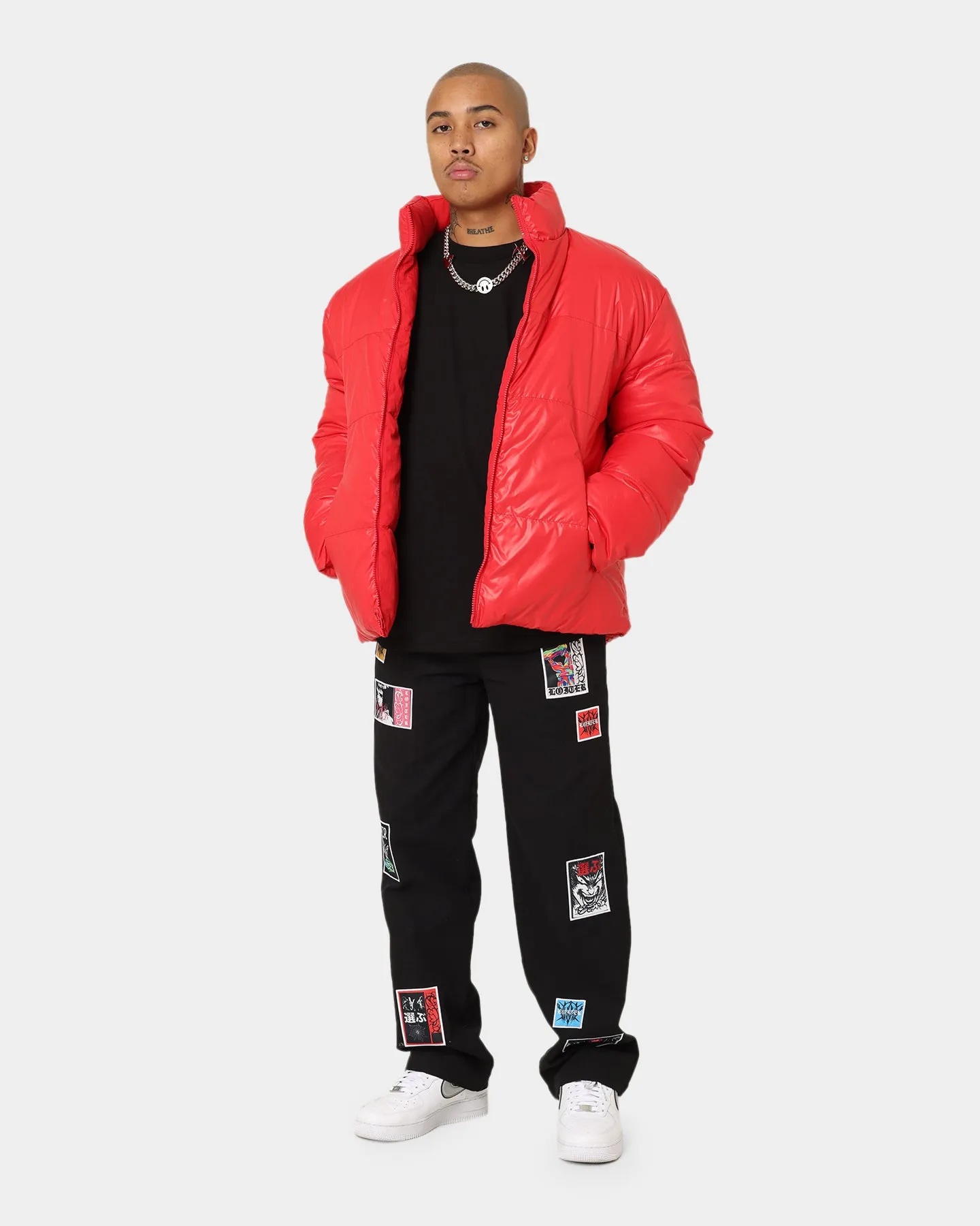 Loiter Certified Reversible Puffer Jacket Red