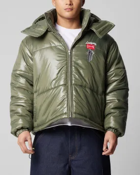 Loiter Star Born Puffer Jacket Green