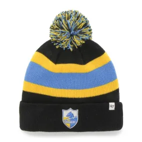 Los Angeles Chargers 47 Brand Black Breakaway Retro 1961 Poofball Beanie Hat Cap