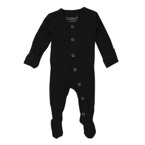 L'ovedbaby Organic Gl'oved Footed Overall - Black