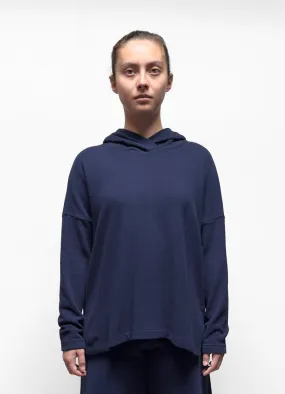 MAMA B Cozy Hooded Pullover in Blue