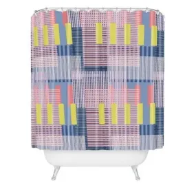 Mareike Boehmer Color Block Shower Curtain Pink/Blue - Deny Designs